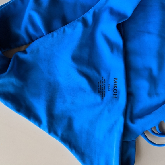 Mikoh One piece Santorini Strapless Blue S - Picture 4 of 7